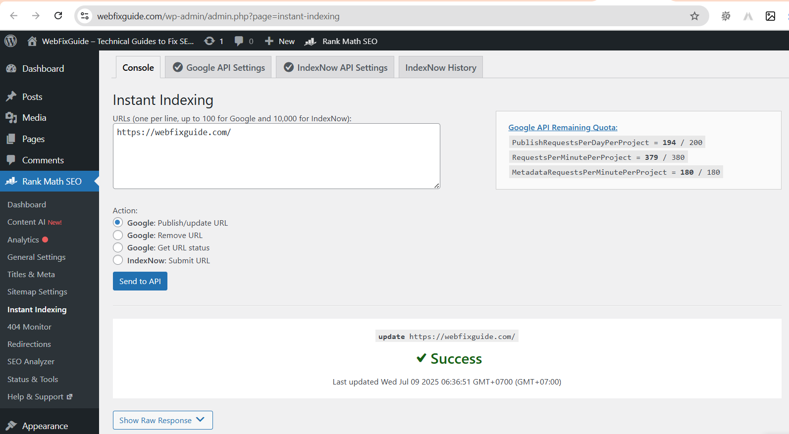 How to Set Up Instant Indexing for Google with Rank Math in WordPress