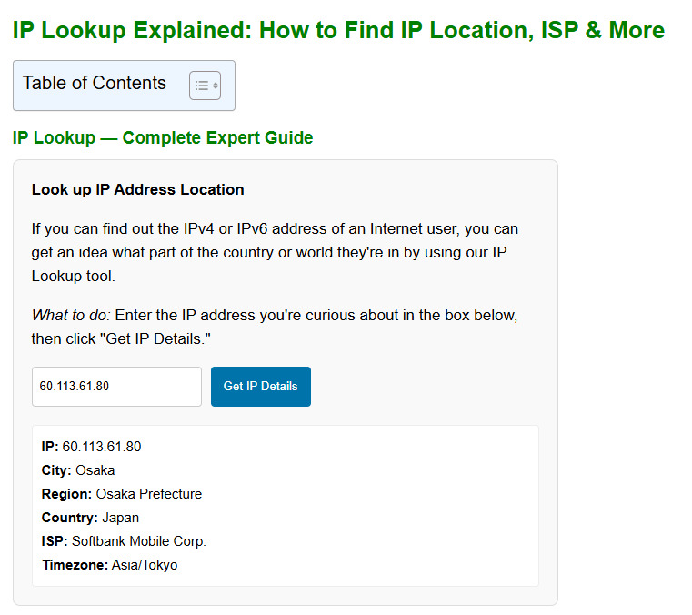 IP Lookup Explained: How to Find IP Location, ISP & More